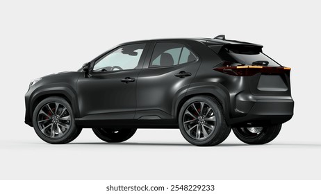 3D rendering of a brand-less generic SUV