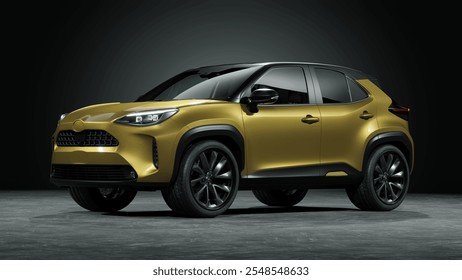 3D rendering of a brand-less generic SUV