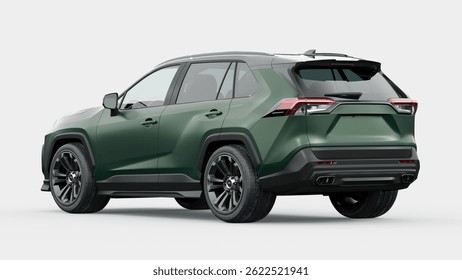 3D rendering of a brand-less generic SUV