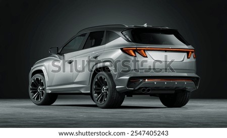 3D rendering of a brand-less generic SUV