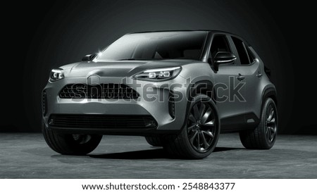 3D rendering of a brand-less generic SUV