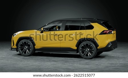 3D rendering of a brand-less generic SUV