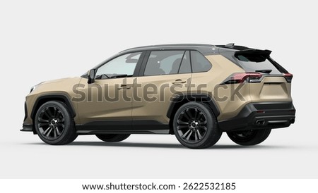 3D rendering of a brand-less generic SUV