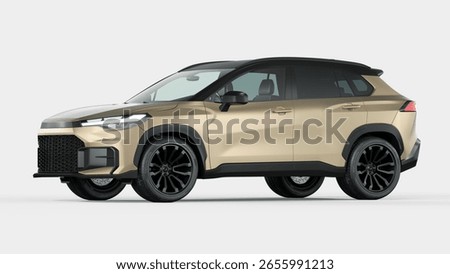 3D rendering of a brand-less generic SUV