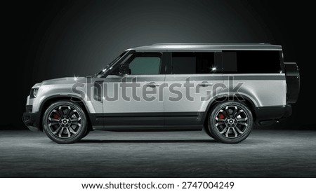 3D rendering of a brand-less generic SUV