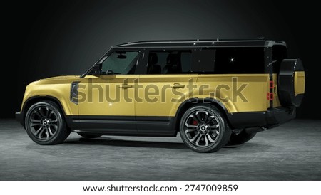3D rendering of a brand-less generic SUV