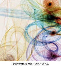 3d Rendering Bright Colours Lines On Stock Illustration 1627406776 ...