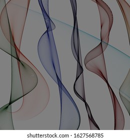 3d Rendering Bright Colours Lines On Stock Illustration 1627568785 ...