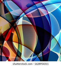 3d Rendering Bright Colours Lines On Stock Illustration 1628954311 ...