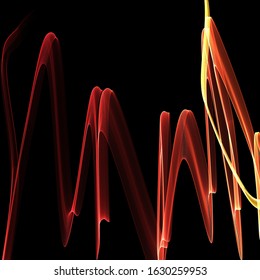 3d Rendering Bright Colours Lines On Stock Illustration 1630259953 ...