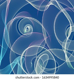 3d Rendering Bright Colours Lines On Stock Illustration 1634995840 ...