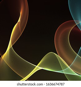 3d Rendering Bright Colours Lines On Stock Illustration 1636674787 ...