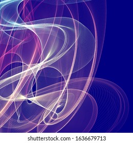 3d Rendering Bright Colours Lines On Stock Illustration 1636679713 ...