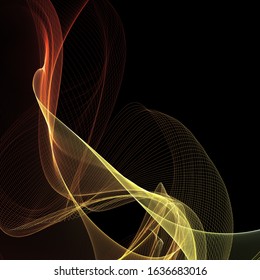 3d Rendering Bright Colours Lines On Stock Illustration 1636683016 ...