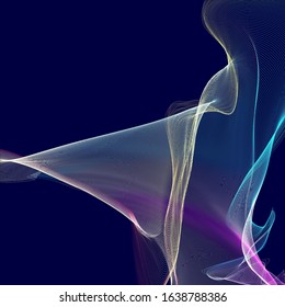 3d Rendering Bright Colours Lines On Stock Illustration 1638788386 ...
