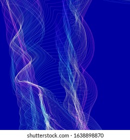 3d Rendering Bright Colours Lines On Stock Illustration 1638898870 ...