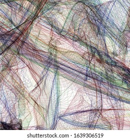 3d Rendering Bright Colours Lines On Stock Illustration 1639306519 ...