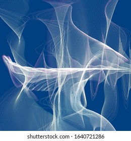 3d Rendering Bright Colours Lines On Stock Illustration 1640721286 ...