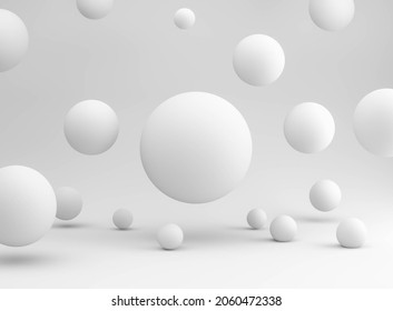 3d rendering bubles abstract background