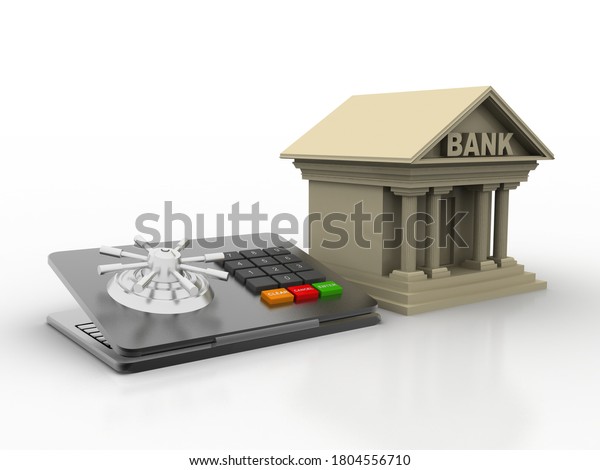 3d Rendering Build Bank Locker Stock Illustration 1804556710 