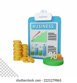 3d rendering business analysis isolated useful for business, company, economy and finance design