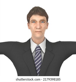 3D Rendering Of Business Man