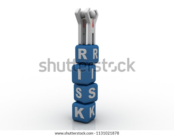 3d Rendering Business Network Risk Stock Illustration 1131021878 ...