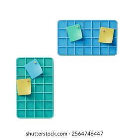 3d rendering business sticky note