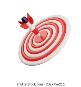 3d rendering of business with target concept