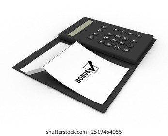 3d rendering Calculator Isolated object 
