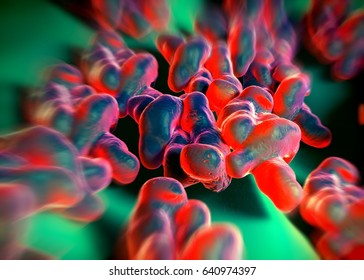 3d Rendering - Campylobacter Jejuni Bacteria