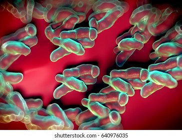 3d Rendering - Campylobacter Jejuni Bacteria