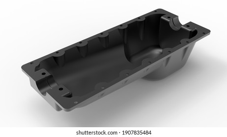 3D Rendering - Car Engine Oil Pan