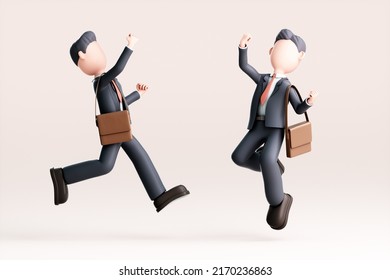 3D rendering of a cartoon man