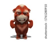 3d rendering of a cartoon Troll model