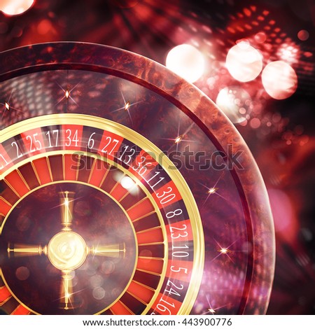 3D Rendering of casino roulette