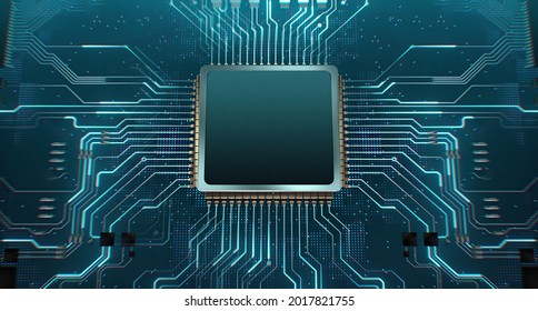3D rendering of Central Computer Processors CPU,GPU ,AI, Artificial Intelligence concept,conceptual image.