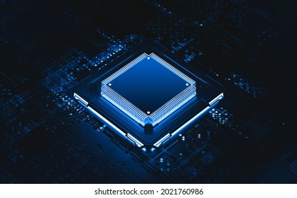 3D Rendering Of Central Computer Processors CPU,GPU ,AI, Artificial Intelligence Concept,conceptual Image.