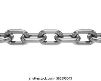 3d Rendering Chain On White Background Stock Illustration 585595043 ...