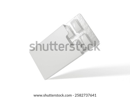 3D Rendering Chewing Gum Packaging Mockup