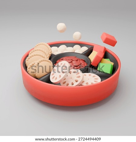 3D rendering chinese candy box