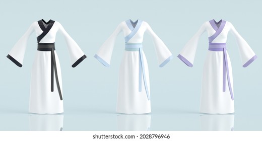 3d rendering chinese style ancient clothes