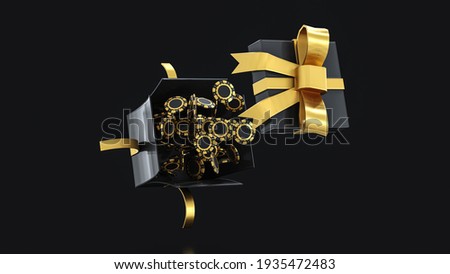 3d Rendering Chip in Box