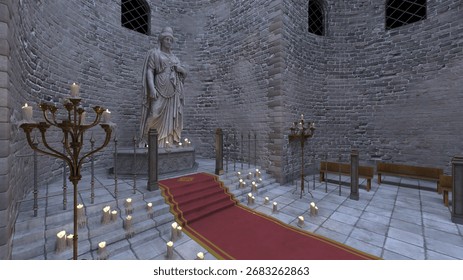 3D rendering of the church