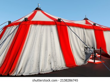 3D Rendering Of A Circus Big Top Tent Outside