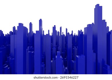 3D rendering of city imagery