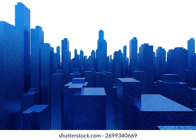 3D rendering of city imagery