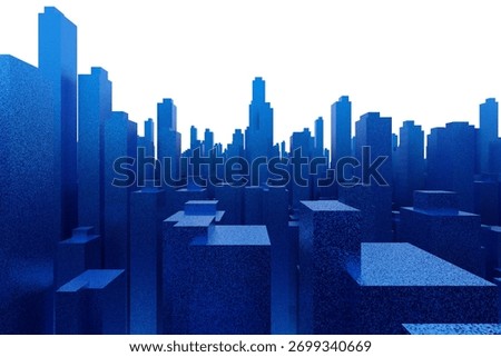 3D rendering of city imagery