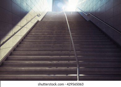 3D Rendering of city stairs