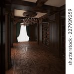 3d rendering. Classical Reading room